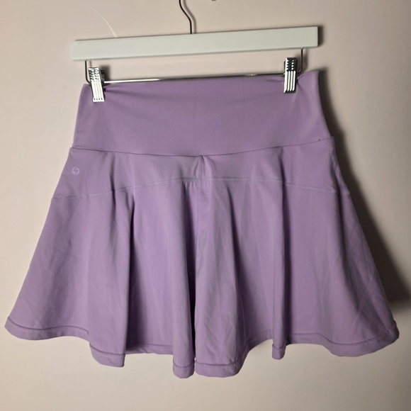 Popflex Lavender Athletic Skort XL Flowy Tennis Skirt With Shorts Pockets - Picture 2 of 7